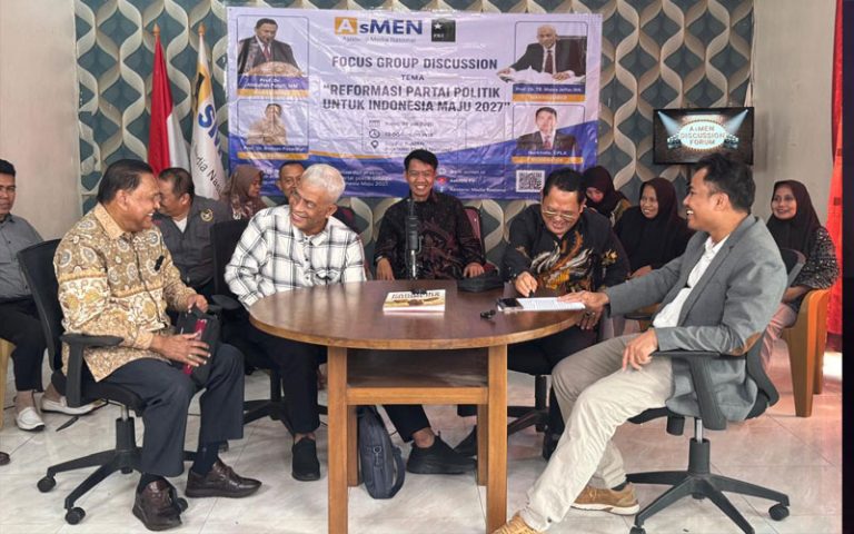 Forum Discussion Grup : Reformasi Politik Penguatan Sistem Kaderisasi Partai di Studio DPP AsMEN Bekasi Hari Ini