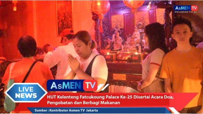 HUT Ke-25 Kelenteng Fatcukoung Palace Diisi Doa, Pengobatan, dan Berbagi Makanan Hari Ini